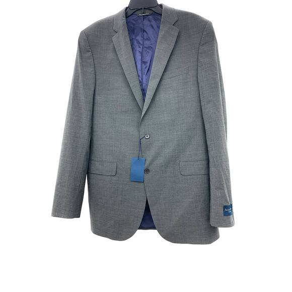 Jack Victor New York Grey 2 Button Classic Fit Sport Coat Blazer 42 XL $699 NWT - Picture 3 of 6